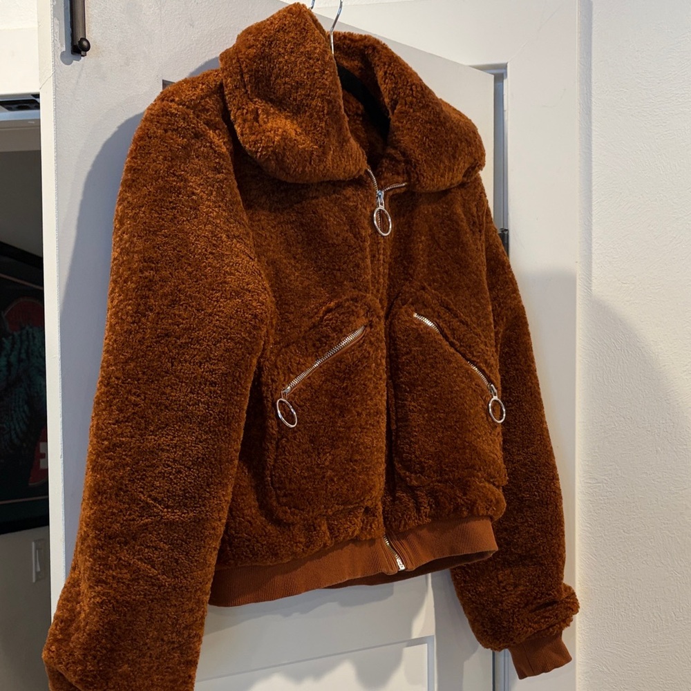 Blank NYC Faux Fur Jacket in Level Up - Picture 2 of 7